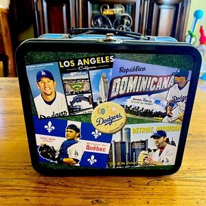 Vintage LA Dodgers Metal Lunch Box